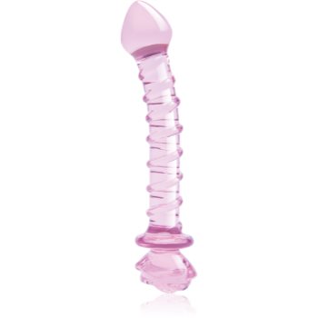 Dream Toys Glaze Glass 9  Rosebud Spiral G-spot dildo - imagine 2